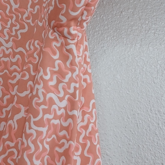 Halogen Abstract Print Sz 1X Wrap Long Sleeve Blouse - Picture 14 of 16